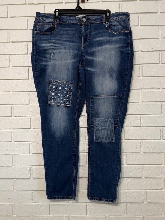 C Est. 1946 Denim - C Est.1946 Denim Patch Skinny Jeans – Size 18W